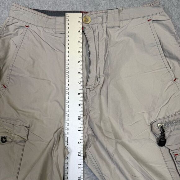 Vintage Quicksilver Men’s Size 31 Tan Cargo Khaki Style Ankle Pants Workwear - Picture 5 of 8
